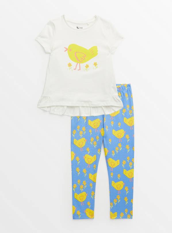 Chick Print T-Shirt & Leggings Set 1-2 years